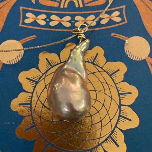 Tahitian Pearl - silver with silver pendant - Picture 2 of 2